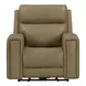 Camden Aline Toast Leather Triple Power Zero Wall Reclining Living Room Set with USB Charging