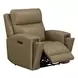 Camden Aline Toast Leather Triple Power Zero Wall Reclining Living Room Set with USB Charging