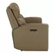 Camden Aline Toast Leather Triple Power Zero Wall Reclining Living Room Set with USB Charging