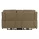Camden Aline Toast Leather Triple Power Zero Wall Reclining Living Room Set with USB Charging