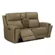 Camden Aline Toast Leather Triple Power Zero Wall Reclining Living Room Set with USB Charging