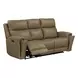 Camden Aline Toast Leather Triple Power Zero Wall Reclining Living Room Set with USB Charging