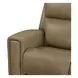 Camden Aline Toast Leather 89" Triple Power Zero Wall Reclining Sofa with USB Charging