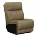 Camden Aline Toast Leather Modular Triple Power Zero Wall Reclining Sectional with Console and USB Charging
