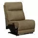 Camden Aline Toast Leather Modular Triple Power Zero Wall Reclining Sectional with Console and USB Charging
