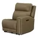 Camden Aline Toast Leather Modular Triple Power Zero Wall Reclining Sectional with Console and USB Charging