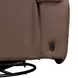 Kingswell Aline Saddle Leather Glider Power Recliner with USB Charging