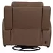 Kingswell Aline Saddle Leather Glider Power Recliner with USB Charging