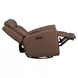 Kingswell Aline Saddle Leather Glider Power Recliner with USB Charging