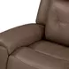Kingswell Aline Saddle Leather Glider Power Recliner with USB Charging