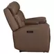 Kingswell Aline Saddle Leather Zero Gravity 79" Power Reclining Loveseat with Console and USB Charging