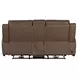 Kingswell Aline Saddle Leather Zero Gravity 79" Power Reclining Loveseat with Console and USB Charging