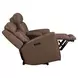 Kingswell Aline Saddle Leather Zero Gravity 79" Power Reclining Loveseat with Console and USB Charging