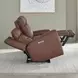 Kingswell Aline Saddle Leather Zero Gravity 87" Power Reclining Sofa with USB Charging