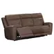 Kingswell Aline Saddle Leather Zero Gravity 87" Power Reclining Sofa with USB Charging