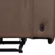 Kingswell Aline Saddle Leather Zero Gravity 87" Power Reclining Sofa with USB Charging