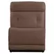 Kingswell Aline Saddle Leather 6 Piece Modular Power Reclining Sectional with USB Charging