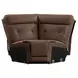 Kingswell Aline Saddle Leather 6 Piece Modular Power Reclining Sectional with USB Charging