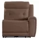 Kingswell Aline Saddle Leather 6 Piece Modular Power Reclining Sectional with USB Charging