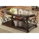 Laney Deep Merlot And Clear Occasional Table Set