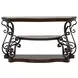 Laney Deep Merlot And Clear Sofa Table