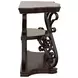 Laney Deep Merlot And Clear Sofa Table