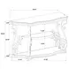 Laney Deep Merlot And Clear Sofa Table