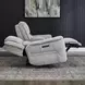 Clayfield Galactic Parchment 81" Zero Gravity Triple Power Reclining Loveseat with Console and USB Charging