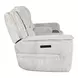 Clayfield Galactic Parchment 81" Zero Gravity Triple Power Reclining Loveseat with Console and USB Charging