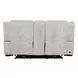 Clayfield Galactic Parchment 81" Zero Gravity Triple Power Reclining Loveseat with Console and USB Charging