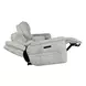 Clayfield Galactic Parchment 81" Zero Gravity Triple Power Reclining Loveseat with Console and USB Charging