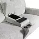 Clayfield Galactic Parchment 81" Zero Gravity Triple Power Reclining Loveseat with Console and USB Charging