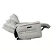 Clayfield Galactic Parchment 91" Zero Gravity Triple Power Reclining Sofa with USB Charging