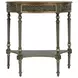 Danelle Royal Pastel Green Demilune Console Table
