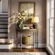 Danelle Royal Pastel Green Demilune Console Table