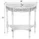 Danelle Royal Pastel Green Demilune Console Table