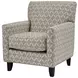 Wowza Sand Brown and Taupe Upholstered Accent Chair