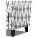Countour Natural Gray and White Performance Fabric Upholstered Accent Chair
