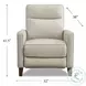 Arden Vanilla Leather Zero Gravity Power Recliner with Power Headrest and USB Charging