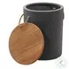 Beban Natural And Black Outdoor Side Table
