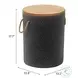 Beban Natural And Black Outdoor Side Table