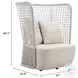 Hudu Beige Accent Chair