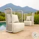 Hudu Beige Accent Chair
