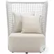 Hudu Beige Accent Chair