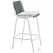 Luft White And Green Bar Stool Set Of 2