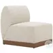Christy Beige Armless Chair