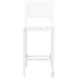 Kayu White Stackable Bar Stool