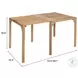 Riviera Natural Outdoor Extendable Rectangular Dining Table
