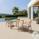 Riviera Natural Outdoor Extendable Rectangular Dining Table