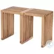 Riviera Natural Outdoor Extendable Stool Set Of 2